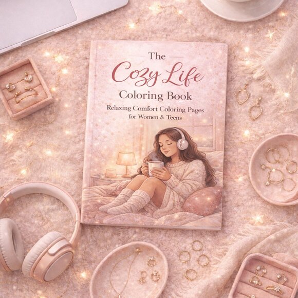 NWT The Cozy Life Coloring Book - Picture 10 of 10